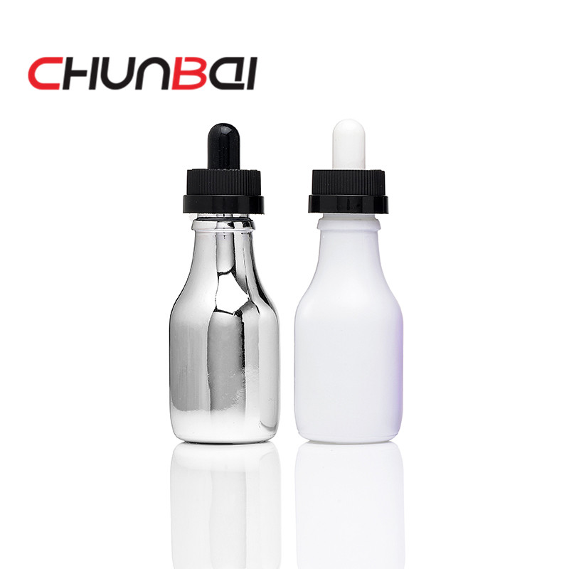 label printing new mould milk glass bottle 30ml e liquid bottles with dropper