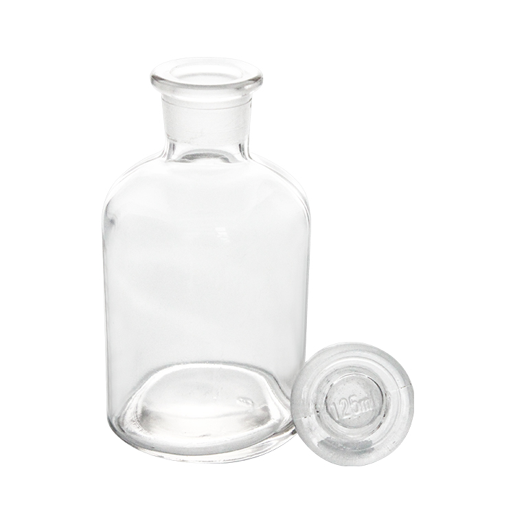 laboratory glass reagent bottle seal reagent bottle chemical sample Small mouth transparent reagent bottle