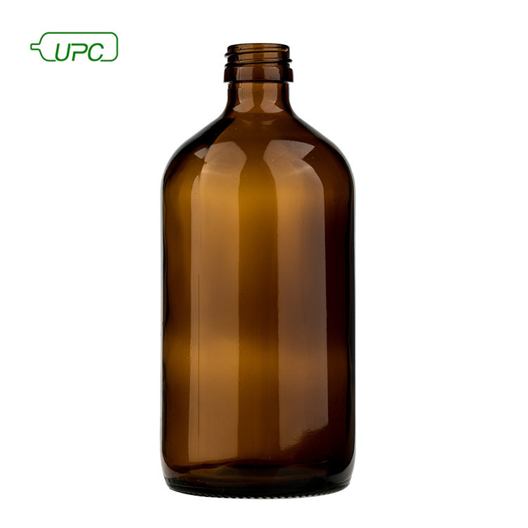 large capacity 1000ml pharmaceutical amber glass bottle