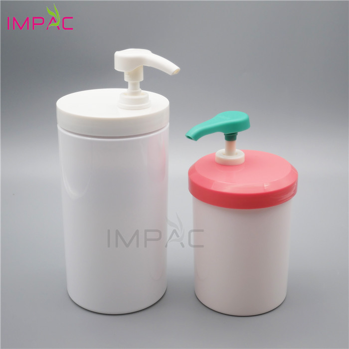 large capacity body lotion white pet plastic jar 1000ml with pump sprayer