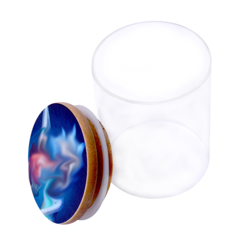 large custom small smell proof honey bottle cookie rick morty smoke weed wooden cork storage bamboo stash glass jar with lid