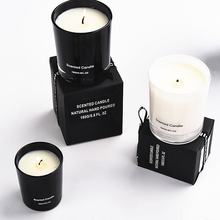 large luxury jar scented candle decorative glass jars with screw lid