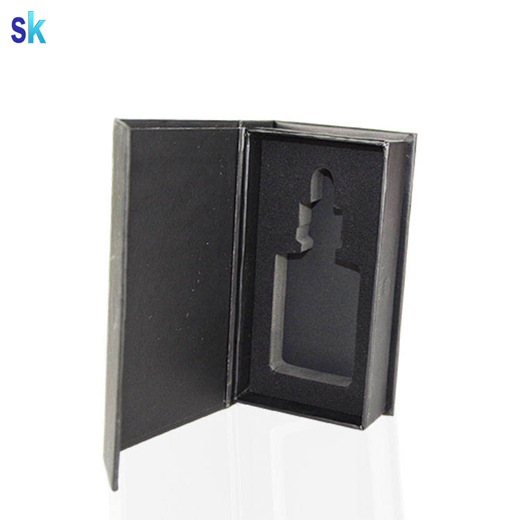 large stock 30ml black frosted cbd oil glass dropper bottle with packing box