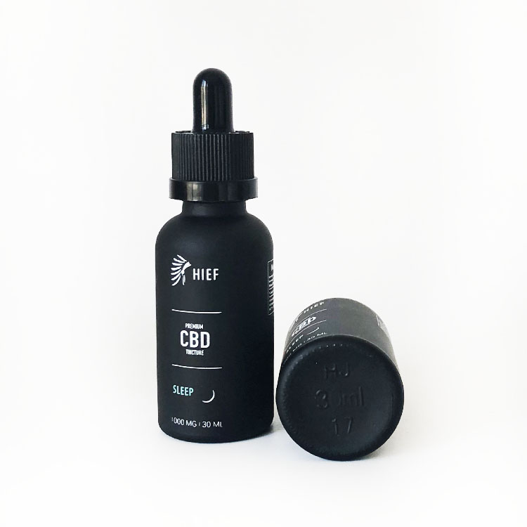 large stock 30ml black matt glass dropper bottle with custom printing