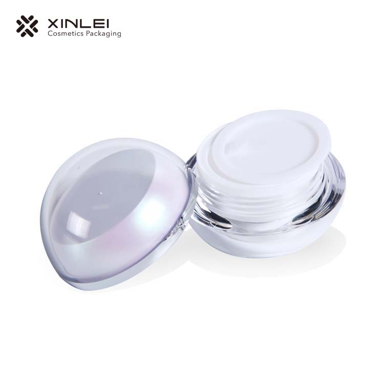 laser color acrylic face cream jars 30g 1oz lip scrub containers for cosmetic packaging