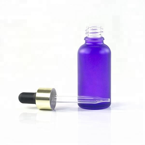 lavender essential oil 30ml frosted purple Glass dropper Bottle for serum