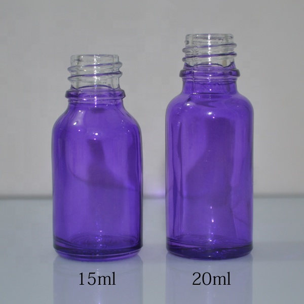lavender essential oil 30ml frosted purple Glass dropper Bottle for serum