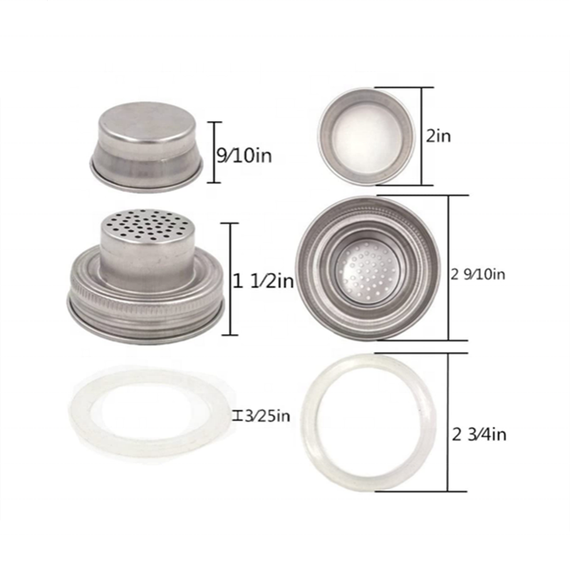 linlang shanghai high quality mason jar with dressing shaker lid