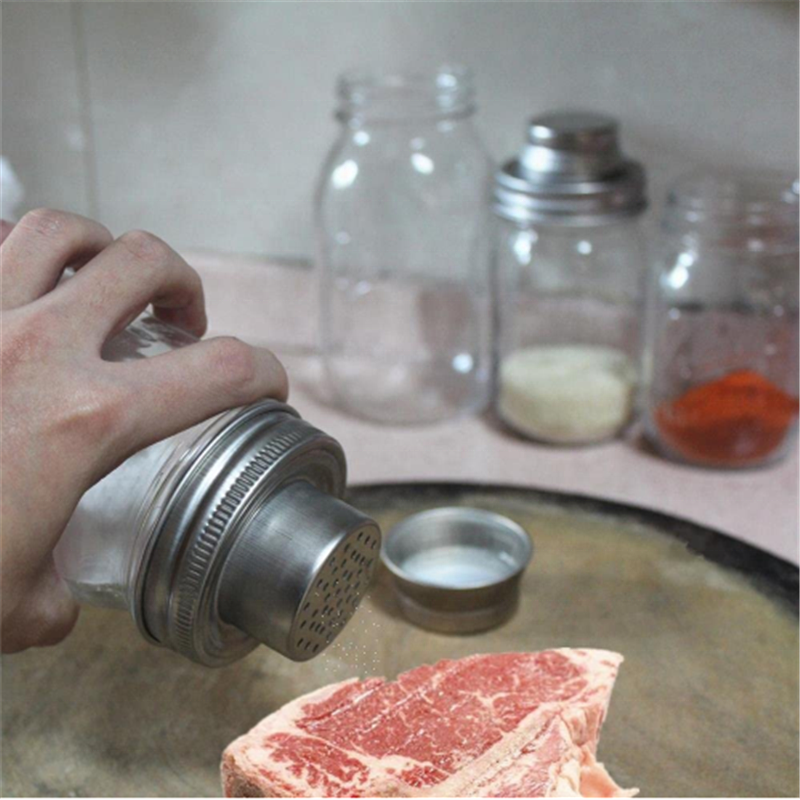 linlang shanghai high quality mason jar with dressing shaker lid