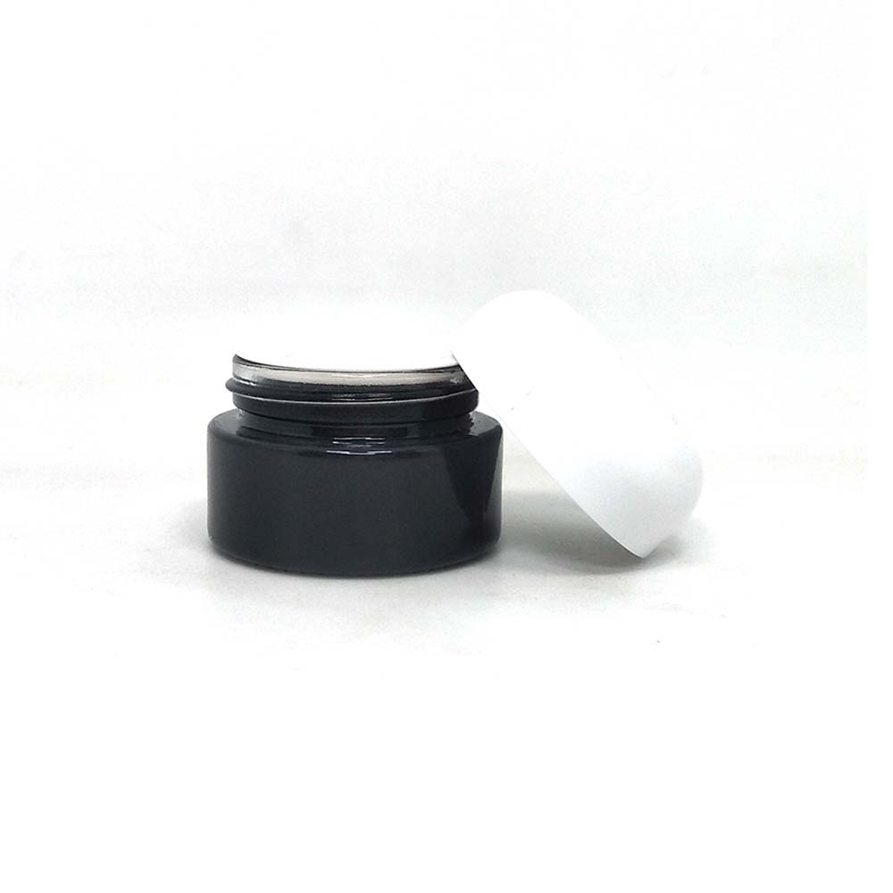 lip balm container glass small glass cosmetic jar custom private label cosmetic packaging with oval cap