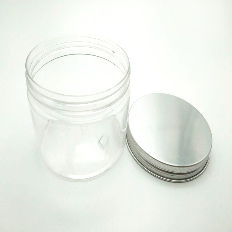 lip scrub use container black cosmetic pet plastic jar with lid 100g