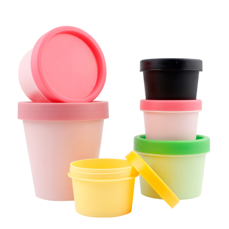lovely shape custom made cosmetic packaging face care mask cream jar