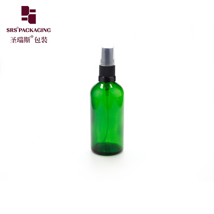 low MOQ 22PCS amber green blue clear 10ml essential oil bottle glass with spray pump fine mist