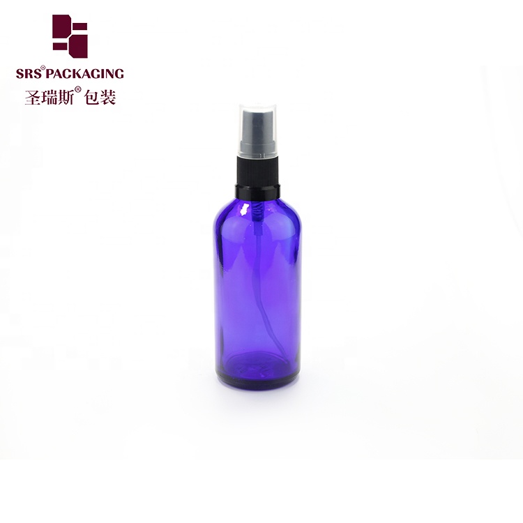 low MOQ 22PCS amber green blue clear 10ml essential oil bottle glass with spray pump fine mist