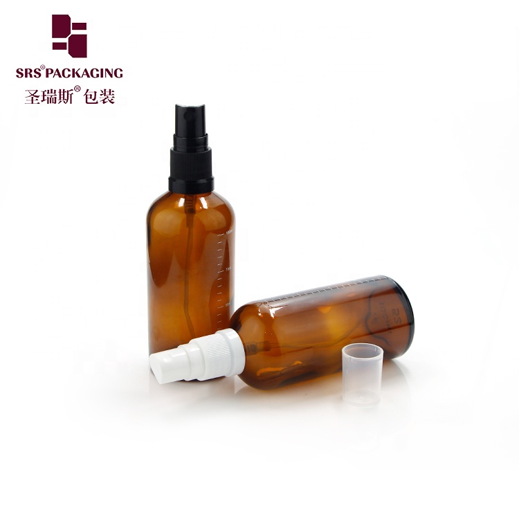 low MOQ 22PCS amber green blue clear 10ml essential oil bottle glass with spray pump fine mist