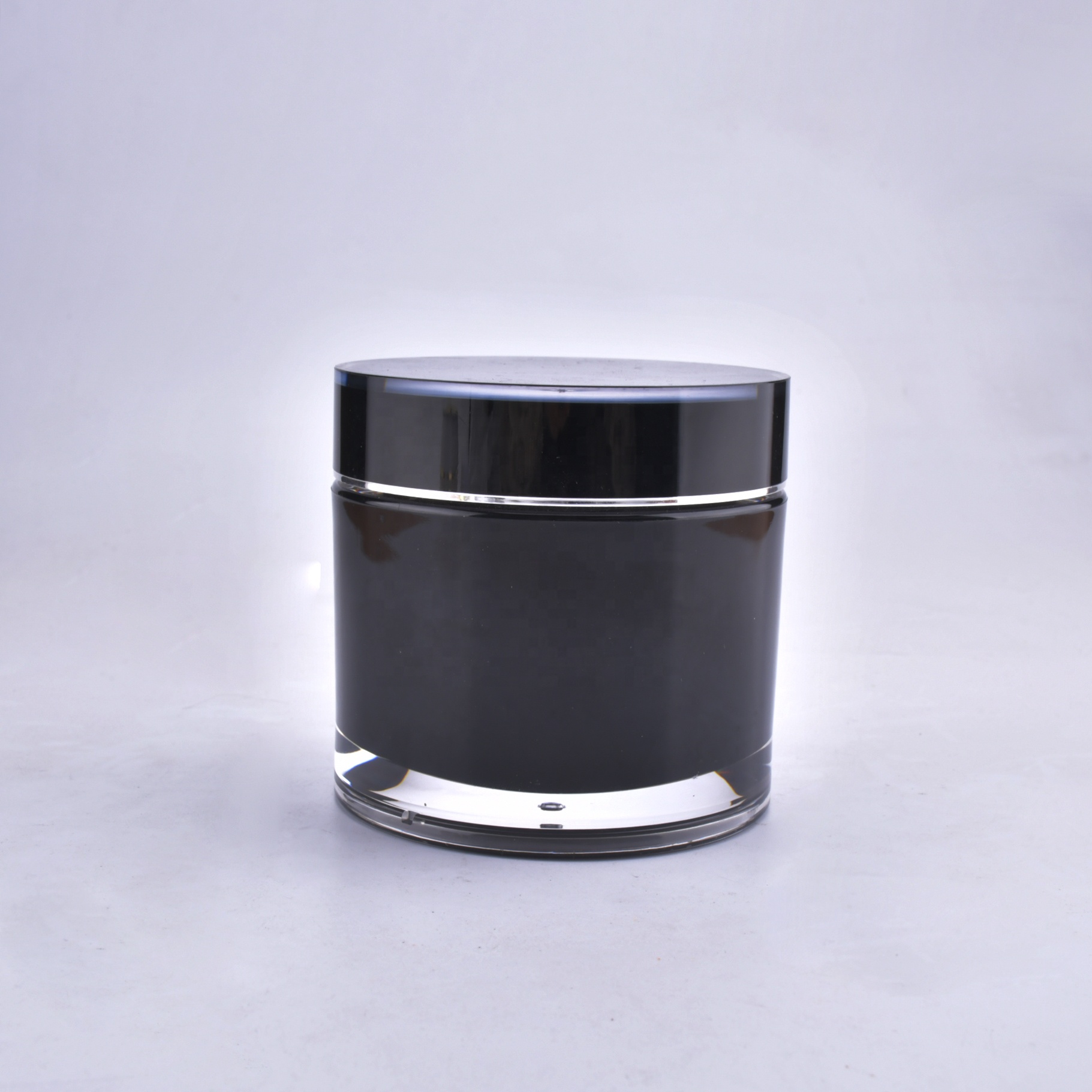 low moq in stock shiny cream jar round skincare containers 15g