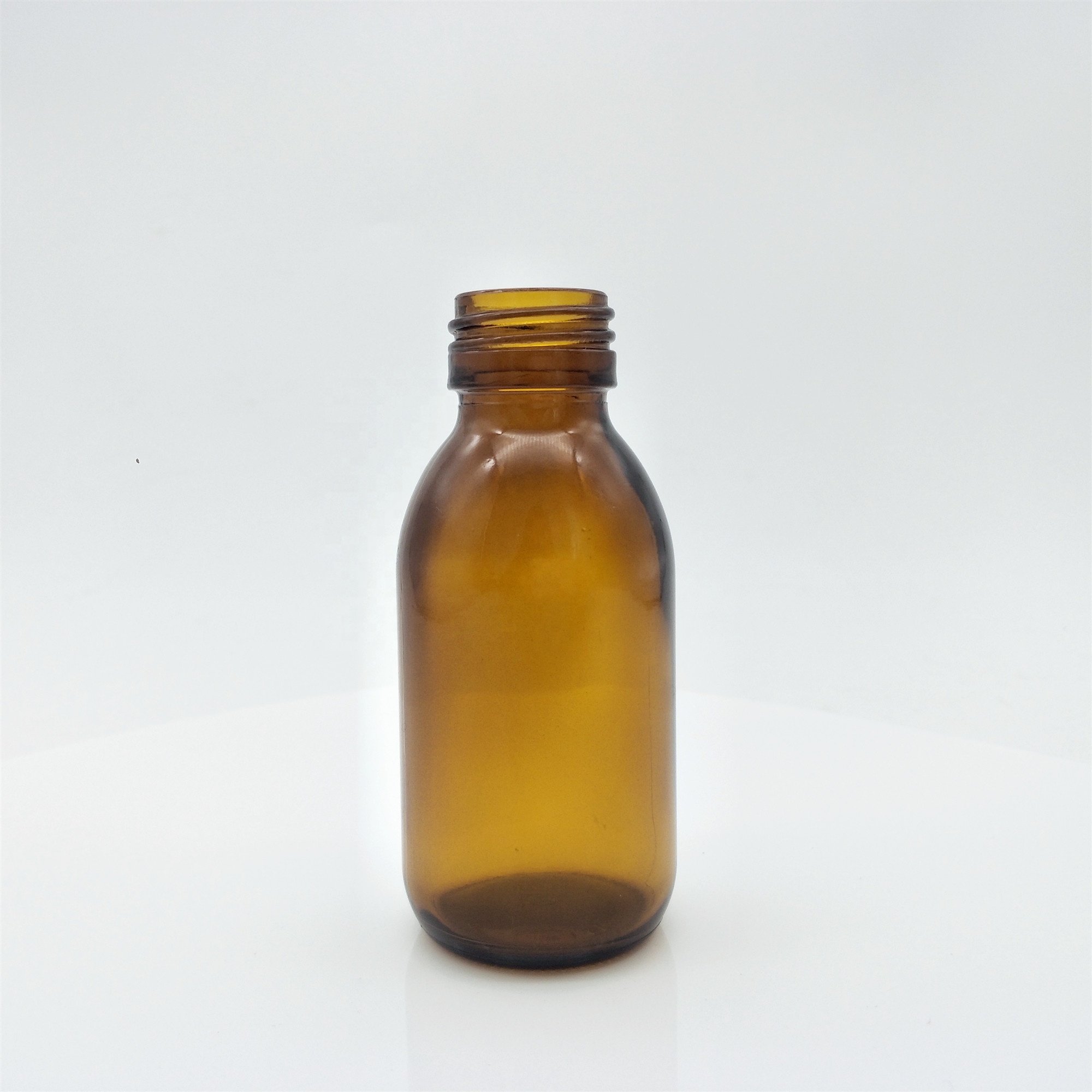 low price 100ml amber  glass bottle for syrup