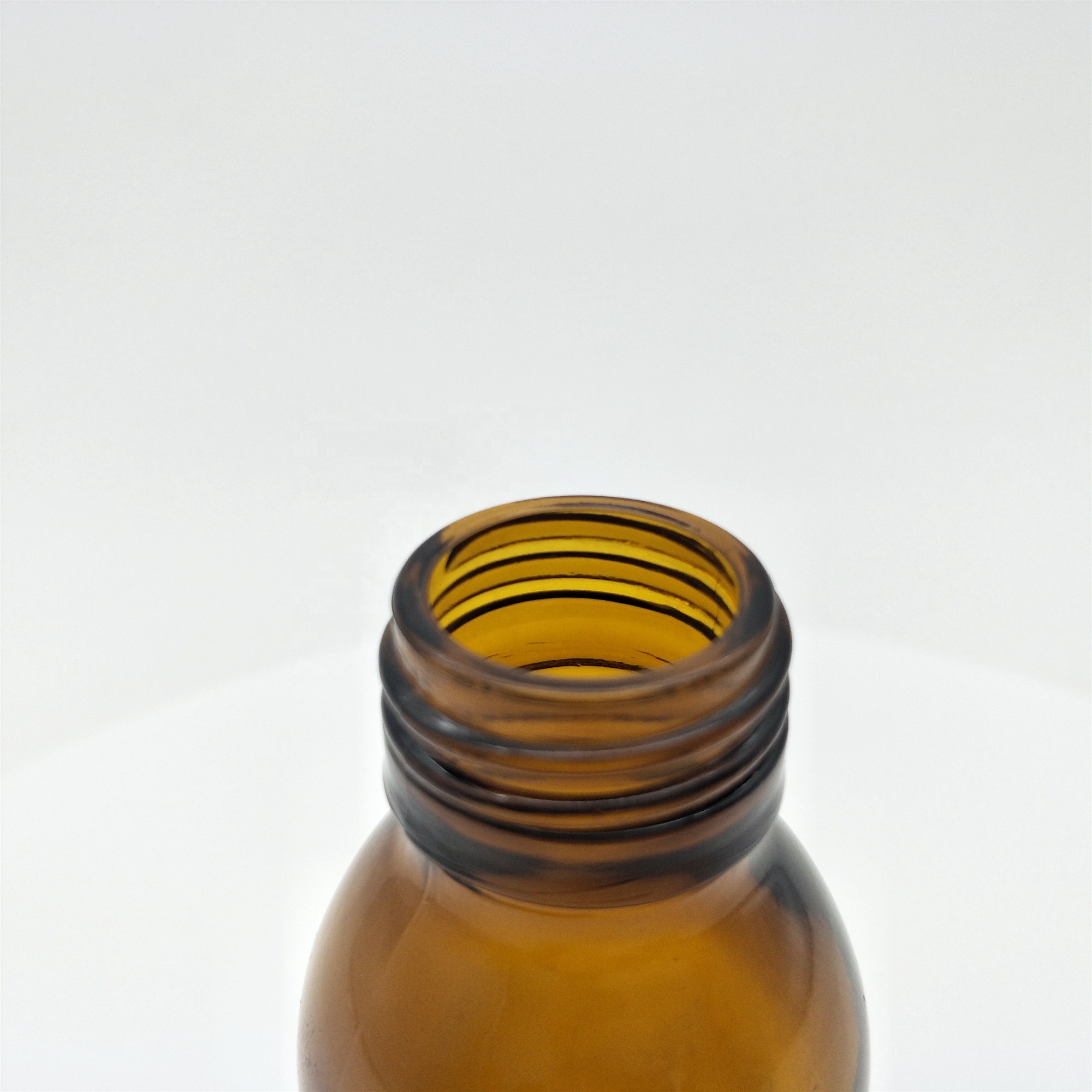 low price 100ml amber glass bottle for syrup