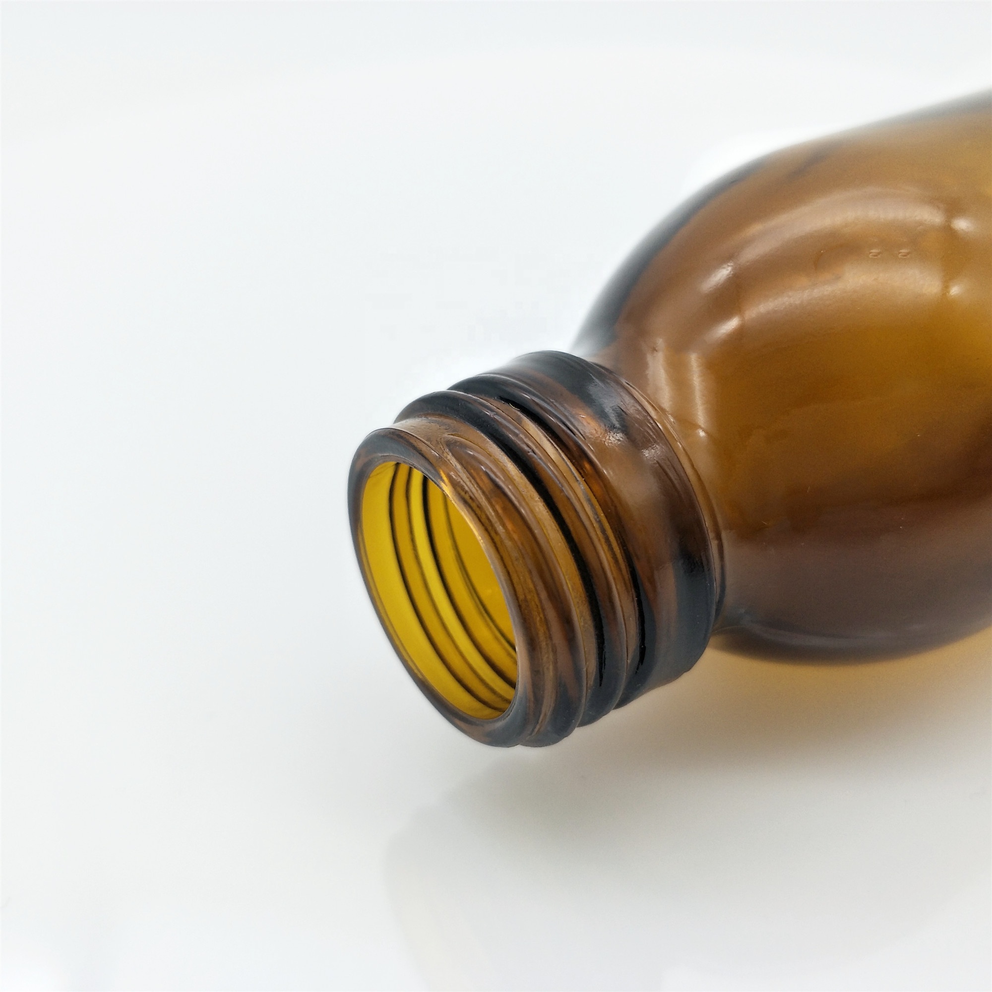low price 100ml amber glass bottle for syrup