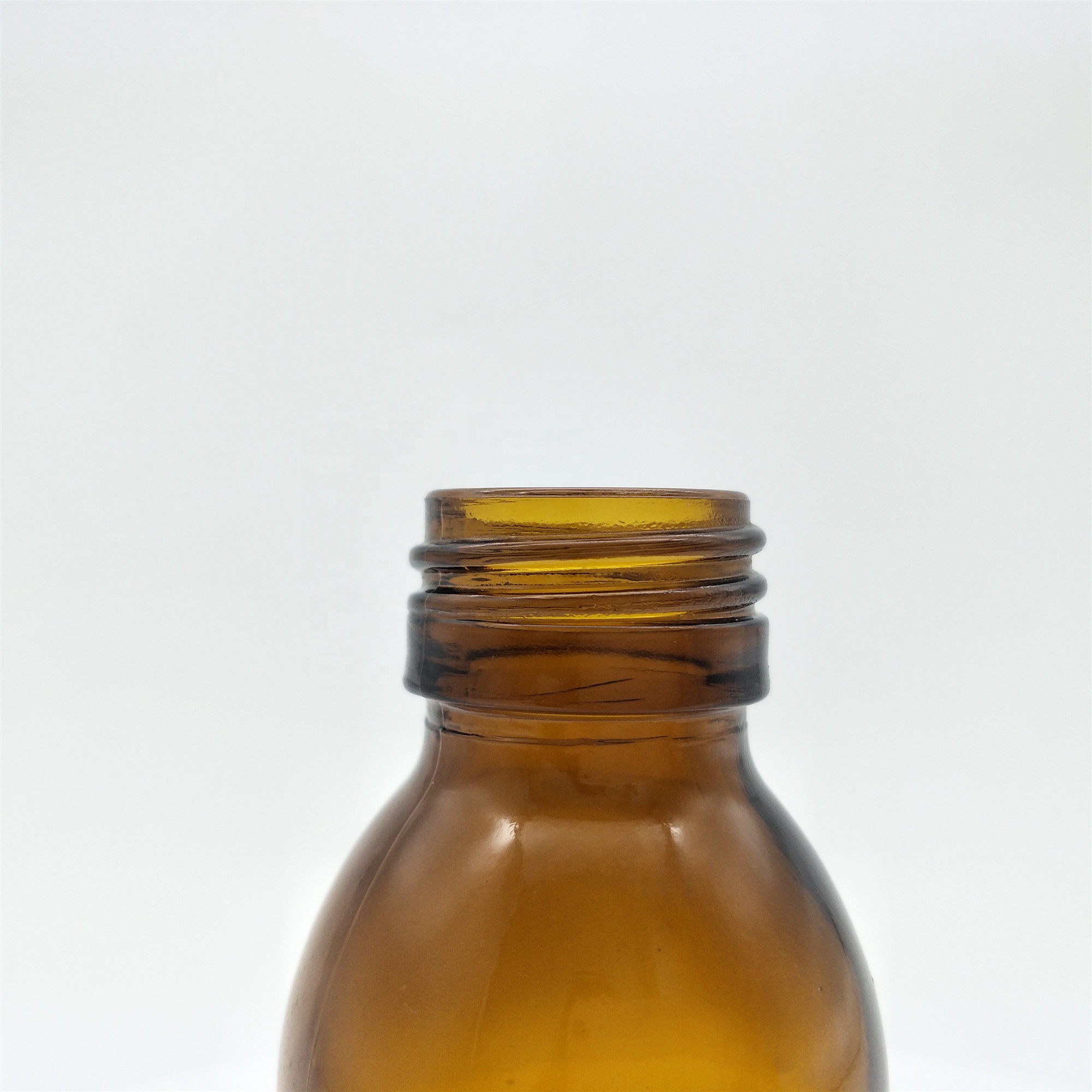 low price 100ml amber glass bottle for syrup