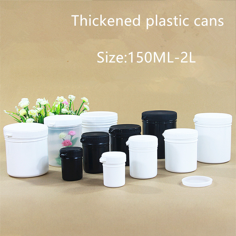 low price Food grade empty PP Round plastic cooler beer can with inner outer caps lids beer water bucket cosmetic packaging jars
