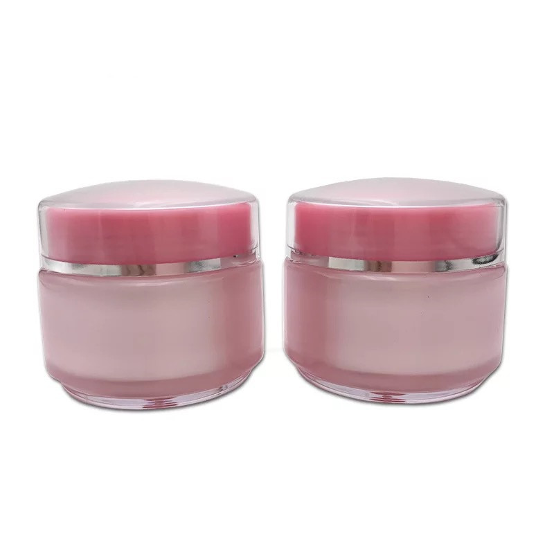 low price cosmetic jars  private label custom logo 50g  new style face cream cosmetic jars