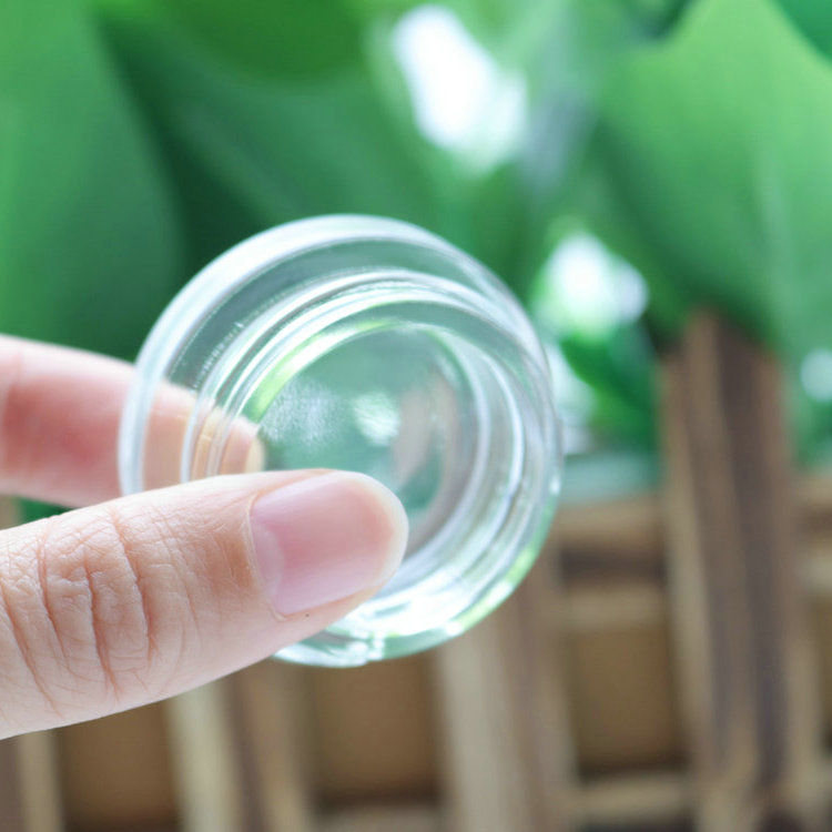 low profile cosmetic makeup 7g 7ml clear lip balm container with aluminum lid