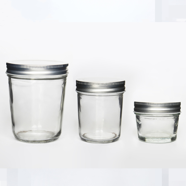 lower Price Caviar Glass Jam Jar/Glass Bottle With Screw Cap Wholesale 100ml 200ml 220ml 300ml 400ml 480ml
