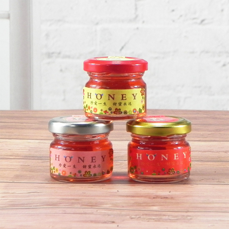 lower price wholesale various size mini round/square /hexagon shape jam jelly glass jar with metal lid