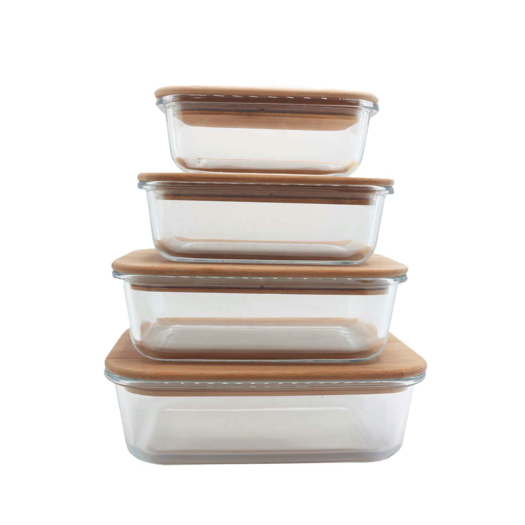 lunch bento box micowave airtight glass food storage containers PD-20Q