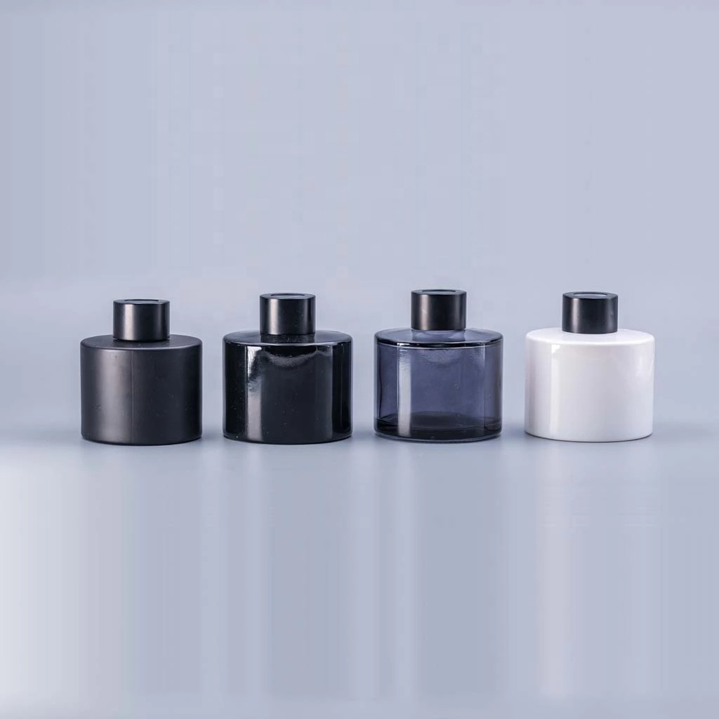 luxury 100mL manufacturer Home office fragrance round empty brown perfume reed aroma diffuserround glass perfume bottle