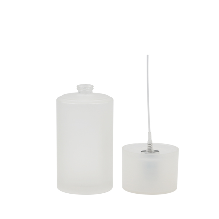 luxury 110ml men perfume cologne glass bottle with double wall cap