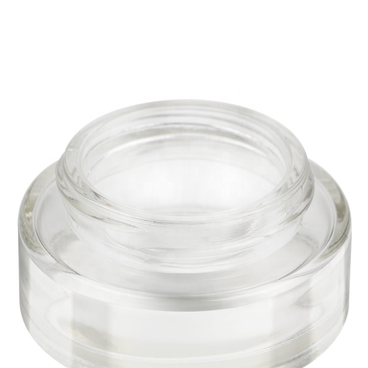 luxury 2020 eco face cream container round 15g 30g 50g 100g cosmetics glass jars bamboo cap