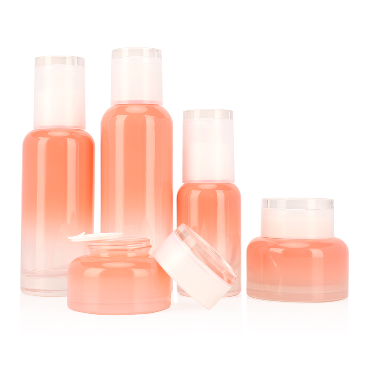 luxury 30g 50g 40ml 100ml120ml cosmetic packages glass skincare containers radian bottle and jar