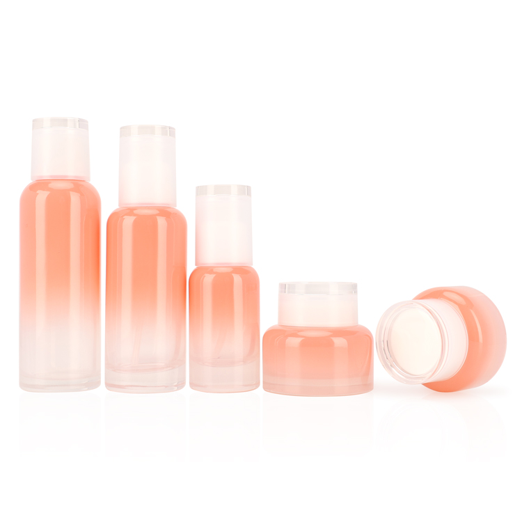 luxury 30g 50g 40ml 100ml120ml cosmetic packages glass skincare containers radian bottle and jar