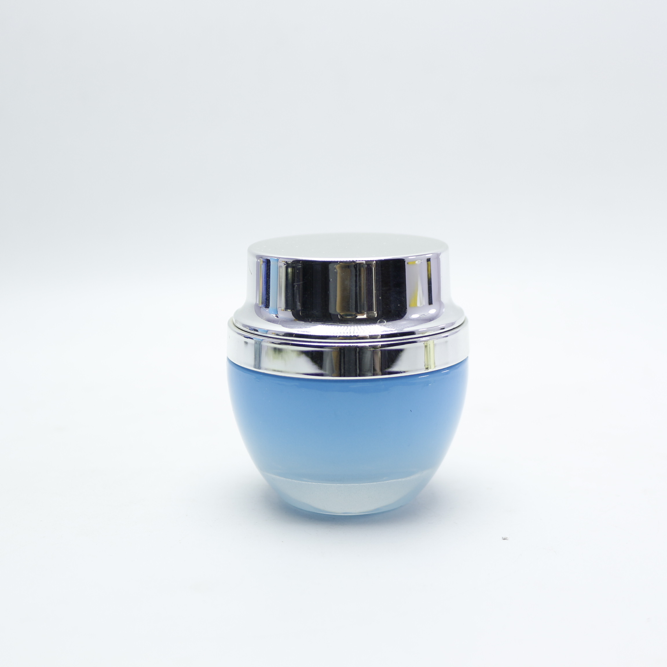 luxury 30ml 50ml 100ml 120ml 20g 30g 50g glass blue lotion bottle and jar set for personal skincare cosmetic LB-45D