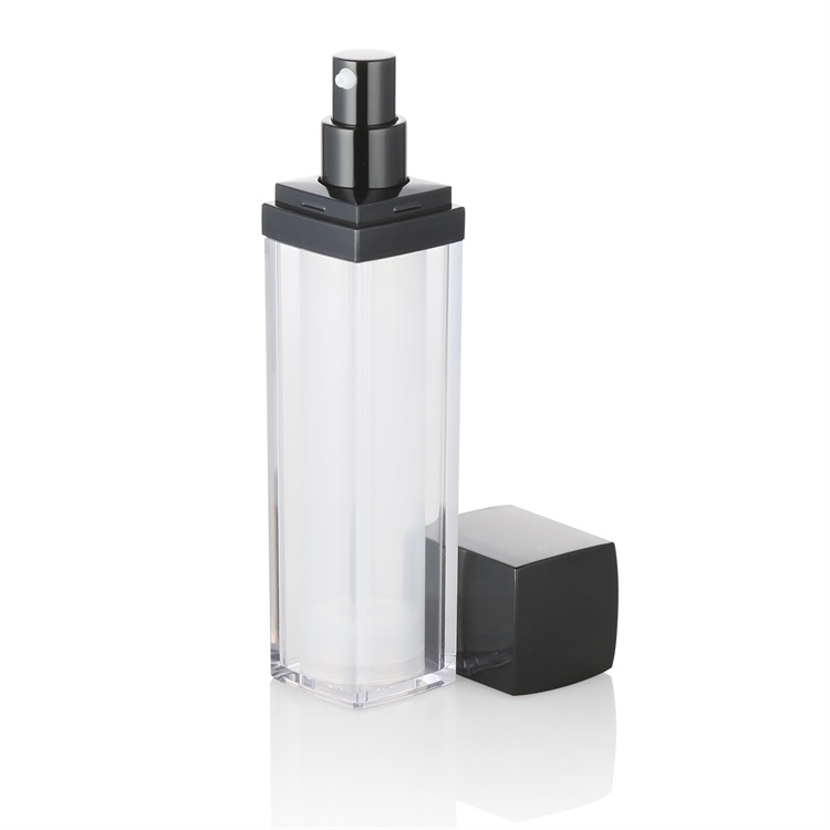 luxury 30ml 50ml 10g 15g 30g 50g empty square acrylic bottles and jar cosmetic packaging set