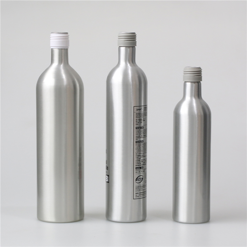 luxury 350ml 750ml 1000ml new aluminum wine bottle with tamper proof cap
