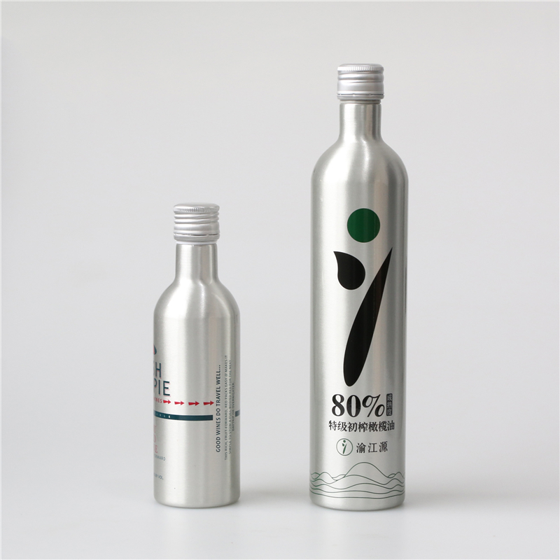 luxury 350ml 750ml 1000ml new aluminum wine bottle with tamper proof cap