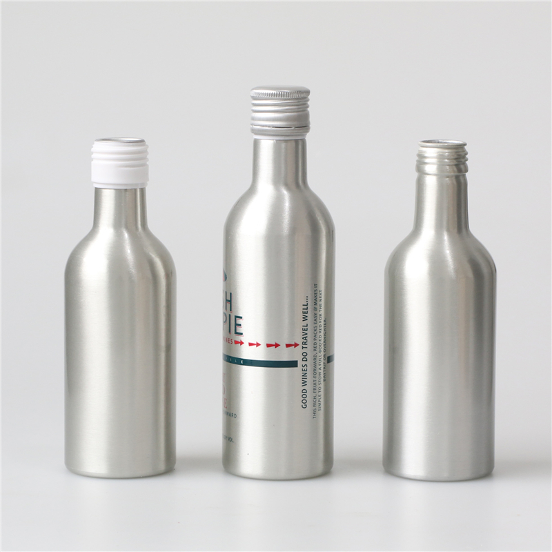 luxury 350ml 750ml 1000ml new aluminum wine bottle with tamper proof cap