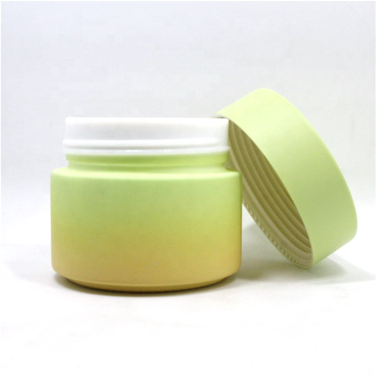 luxury 50ml eye cream glass jar 5g 10g 20g 30g 50g 100g 200g custom matte colored silk screen printing