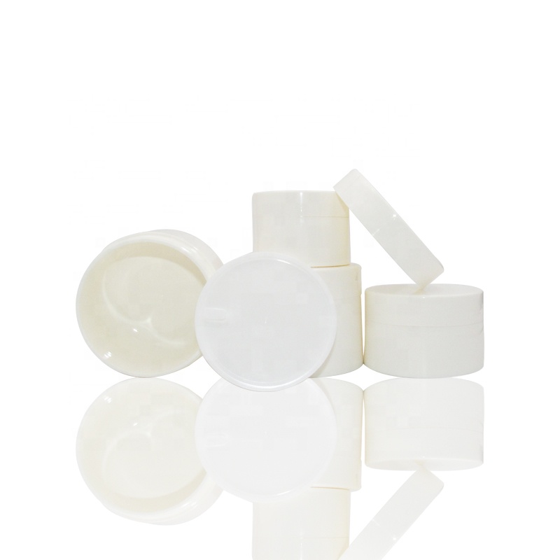 luxury 50ml white pp concave bottom cream bottle for facial treatment