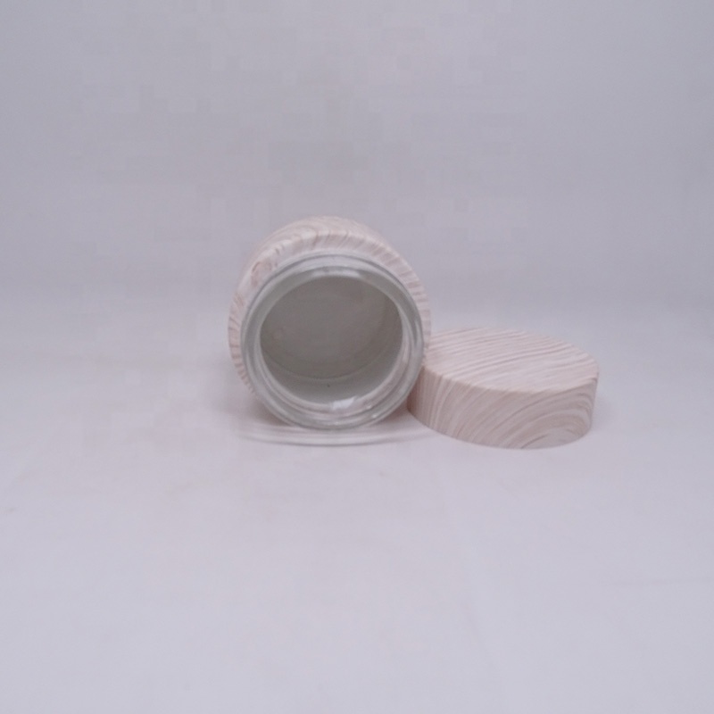 luxury 5g 10g 15g 20g 30g 50g 100g empty cosmetic water transfer cream glass jar container makeup with lid