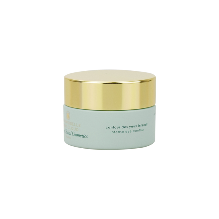 luxury 5g 10g 20g 30g 50g 100g 200g matte green wide mouth glass cream jar