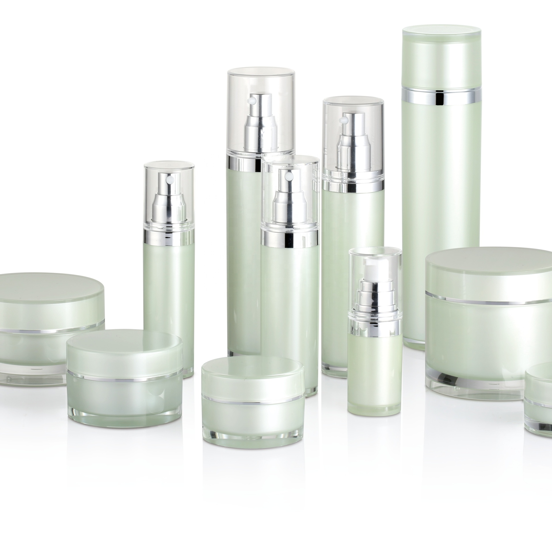 luxury acrylic cosmetic bottle 10g 15g 30g 40g 50g 100g 200g Classic acrylic round body cream jar cosmetic containers
