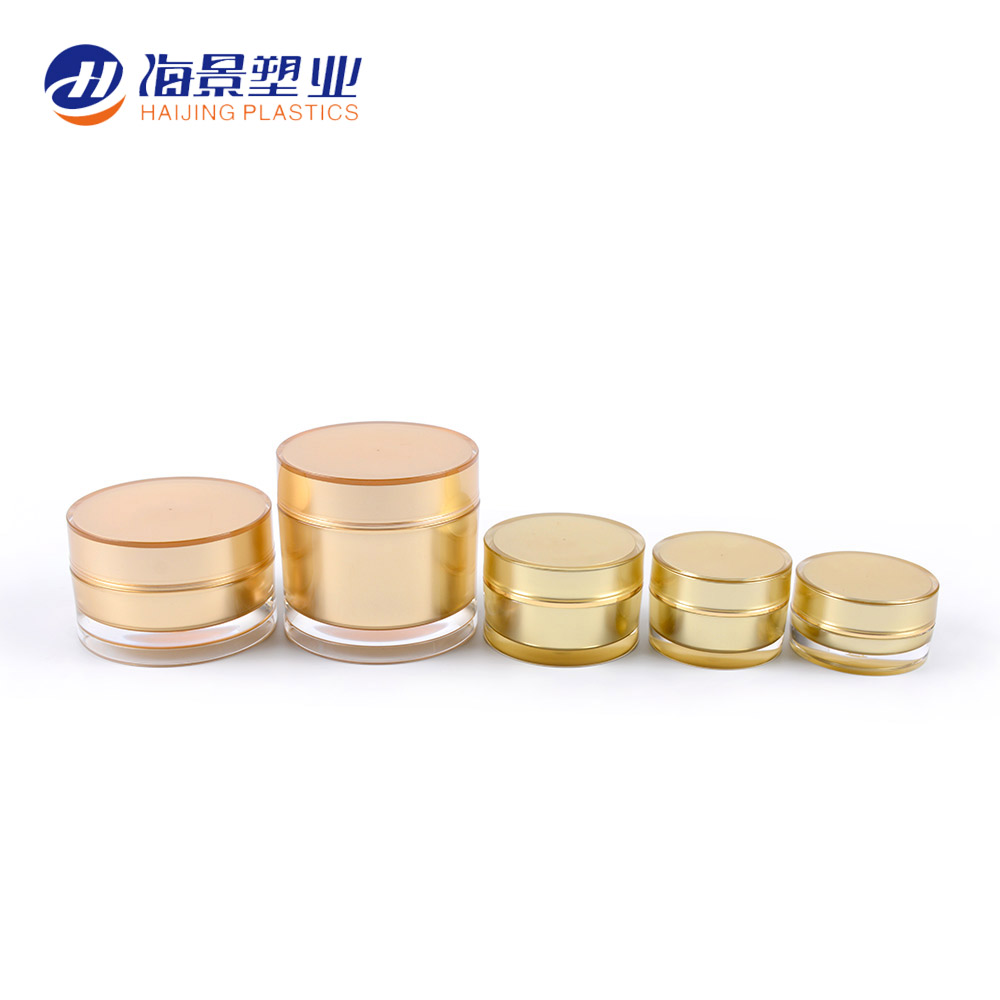 luxury acrylic cosmetic bottle 10g 15g 30g 40g 50g 100g 200g Classic acrylic round body cream jar cosmetic containers