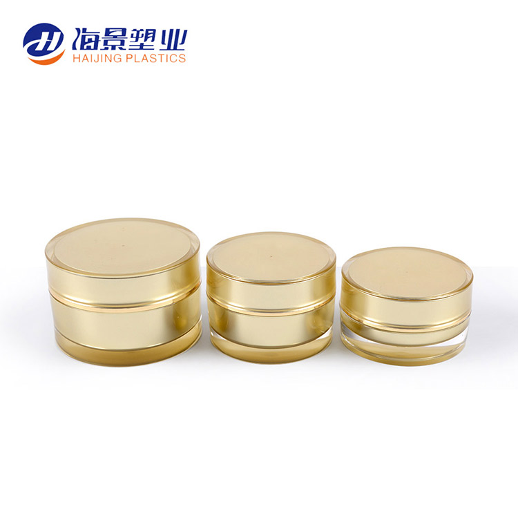 luxury acrylic cosmetic bottle 10g 15g 30g 40g 50g 100g 200g Classic acrylic round body cream jar cosmetic containers