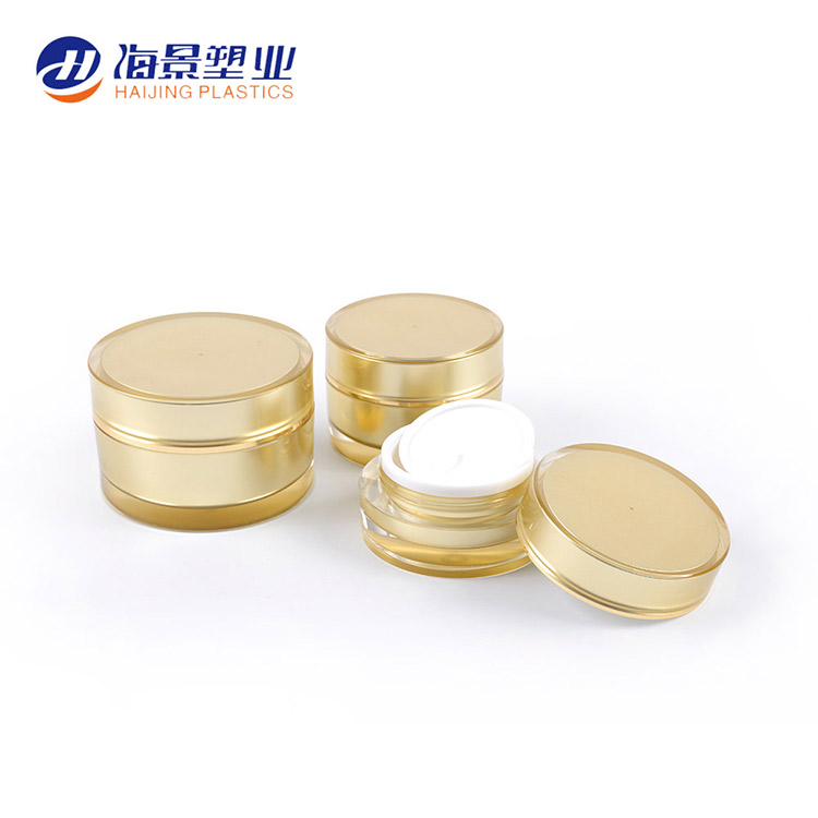 luxury acrylic cosmetic bottle 10g 15g 30g 40g 50g 100g 200g Classic acrylic round body cream jar cosmetic containers