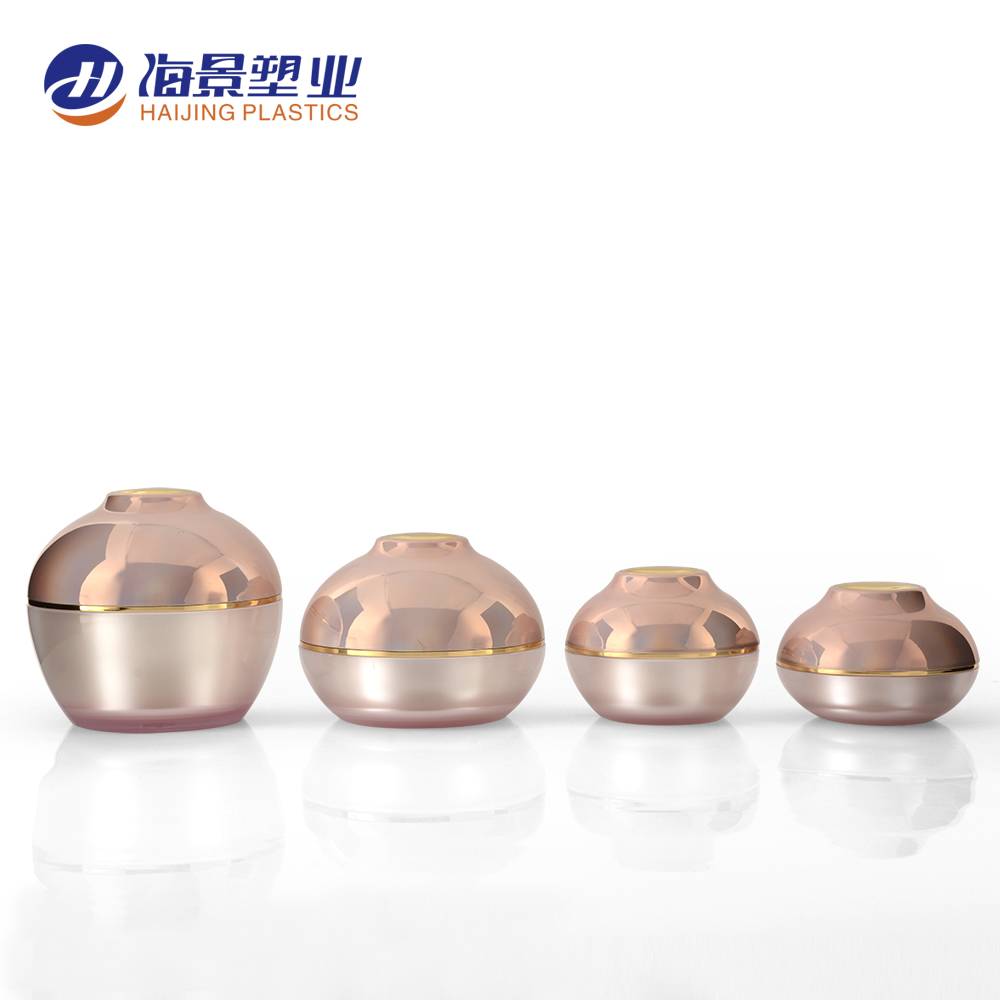 luxury acrylic cosmetic bottle 30g 50g 120g 200g new Korean style fancy acrylic cosmetic custom design face cream jars