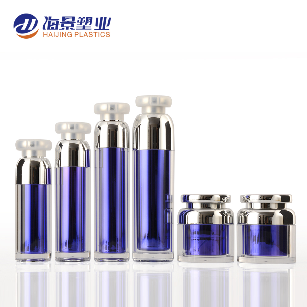 luxury acrylic cosmetic bottle cosmetic packing container acrylic cream jar